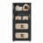 20" Side Wide Folding Storage Cabinet ,4 Tiers,19.69"×11.81"×40.55",Collapsible Storage Bins With Magnetic Door, Plastic Storage Cabinet With Wheels-1541607918