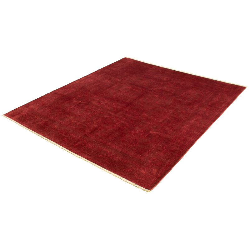 Tapis décoratif en laine noué à la main de conception unique 8 pi x 9 pi 9 po noué à la main New Age