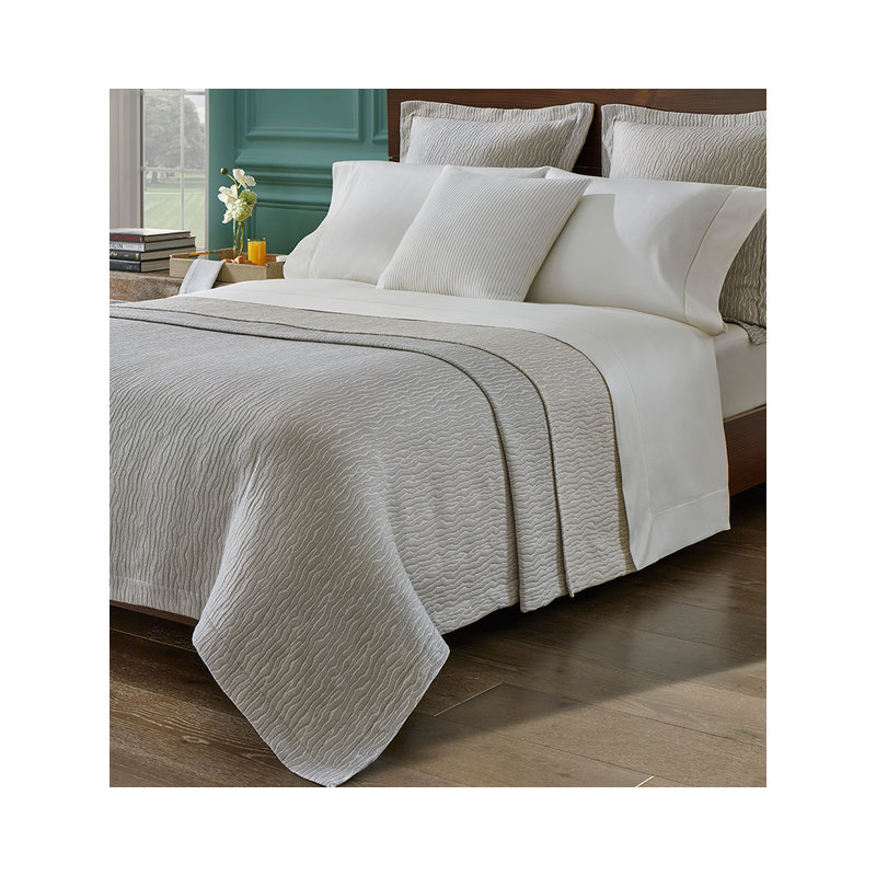 Ondate Coverlet, Full/Double Coverlet, Titanium