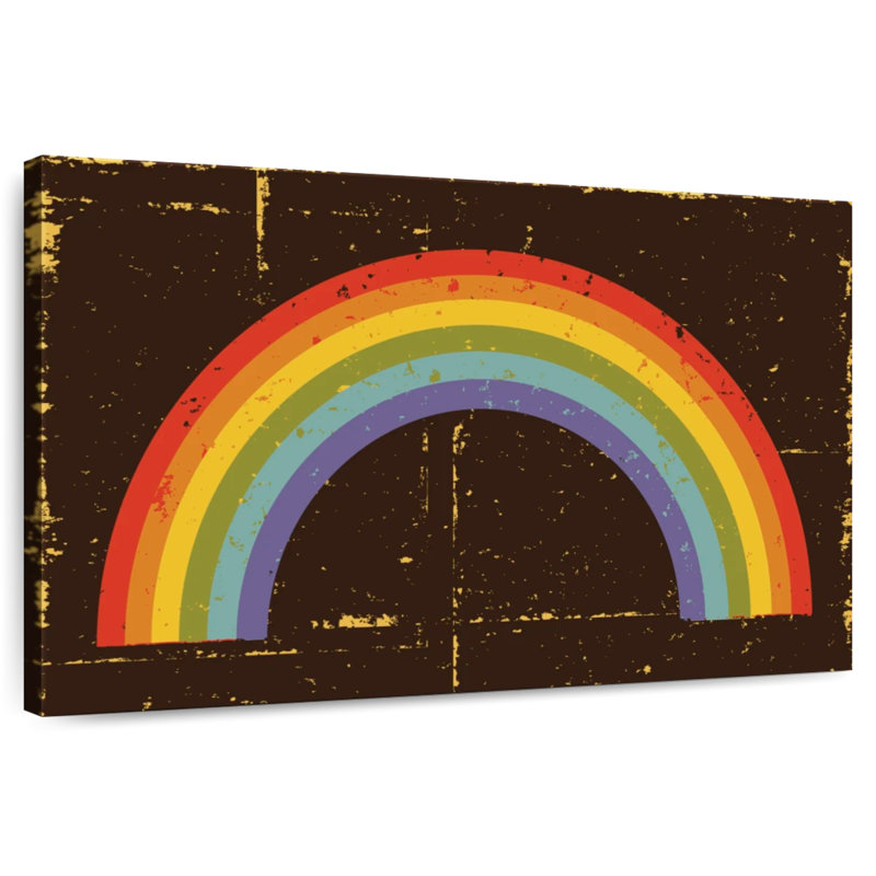 Hiromasa Grunge Rainbow, 20" H x 30" W