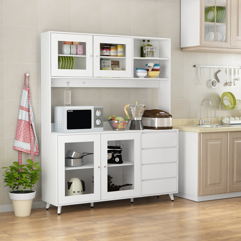 74.8'' Kitchen Pantry, White
