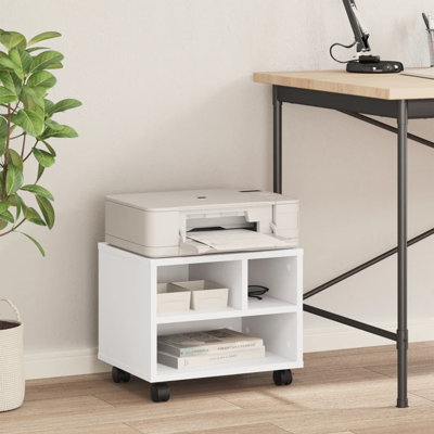 Printer Stand With Wheels 16.1"X12.6"X13.6" by Hokku Designs