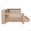 Lit de jour en bois en L avec bureau et bibliothèque de rangement-118019862-118019864