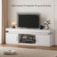 Meuble télé 59 po avec lumière DEL RVB et station de charge, console multimédia pour téléviseur de 65 po ou moins-548899385
