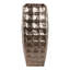 Jardinière moderne en aluminium avec motif géométrique texturé et forme carrée effilée pour un décor de style contemporain - 29 po-1664922333