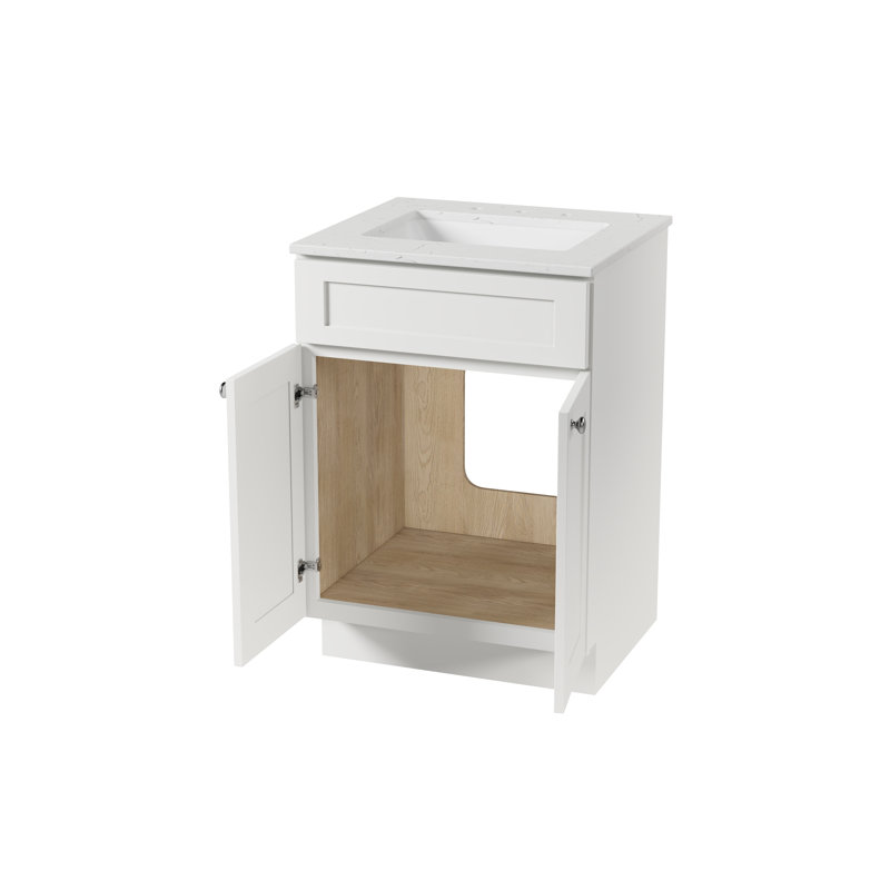 Ensemble de meuble-lavabo simple 24 po Chrisna, Blanc