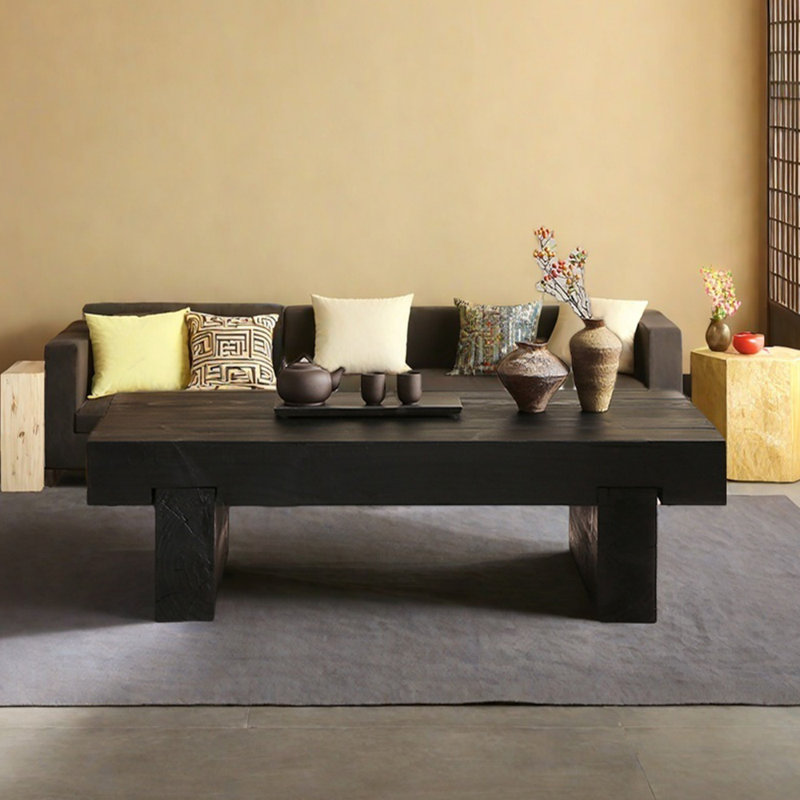 Table basse Wabi-sabi, H 15,74 po x l 47,24 po x P 27,55 po