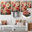 Oeillets romantiques avec œillets - décoration murale en métal-433946541