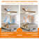 52 inch White Wood Ceiling Fans with Lights and Remote, Modern Flush Mount Low Profile Ceiling Fan with Light, 6 Speed, Reversible DC Motor, for Bedroom/Outdoor/Farmhouse/Patios