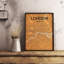 « london city map », reproduction d’impression sur affiche en orange-22631815