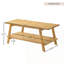 Table basse avec tablette en bois moderne de style moderne Mid-Century