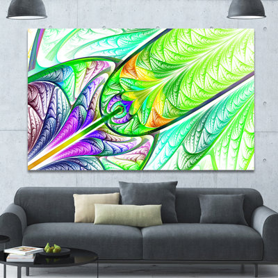 « green blue blue vitrail », impression sur toile