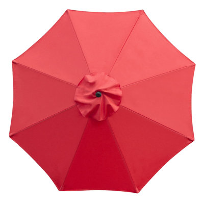 9’ Patio Umbrella Replacement Canopy Fit 8 ribs Red