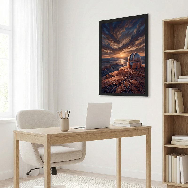 "Dôme sur toile de falaise", 24"H x 16"W