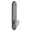Grandeur Arc Tall Plate Passage with Chambord Crystal Door Knob-850301076-850301069
