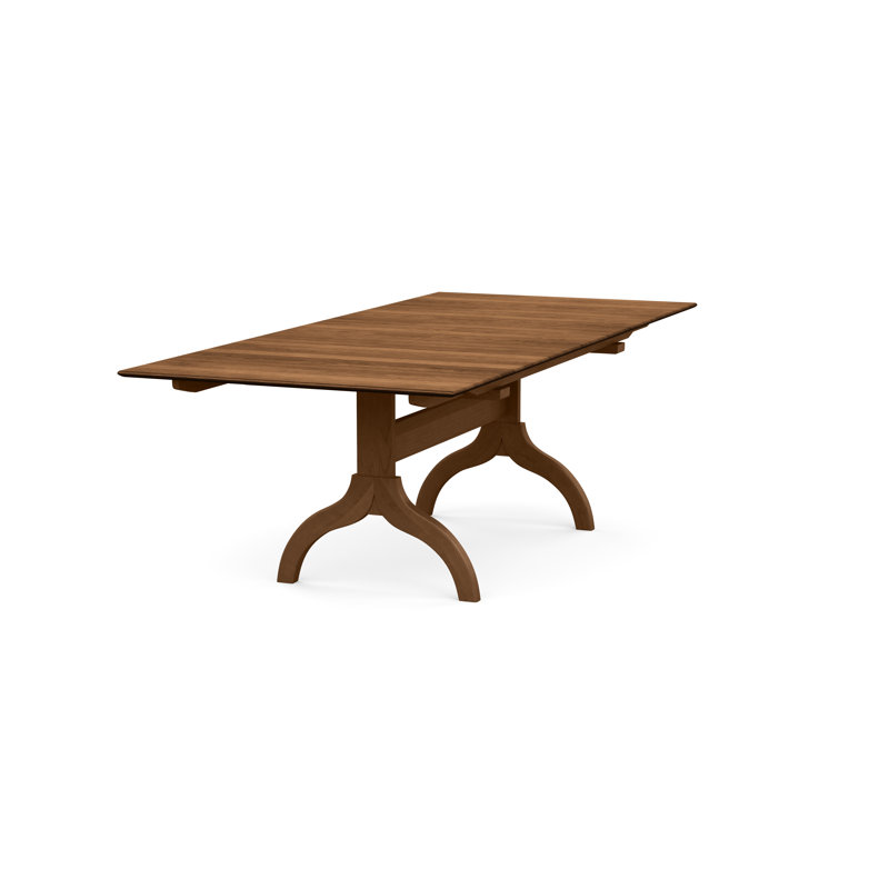Sarah Four Leg Extension Table, Saddle Cherry, 60" L x 38" W