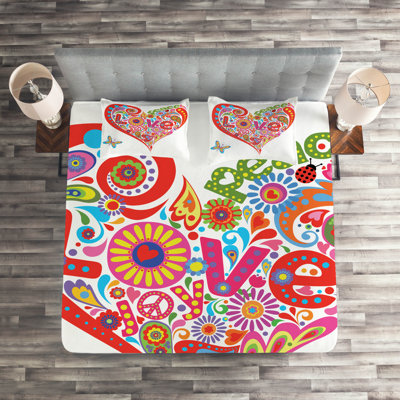 Groovy Floral Coverlet
