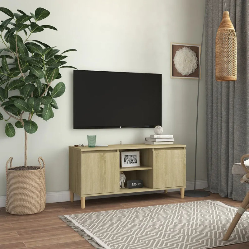 Kaj Unfinished TV Stand for TVs up to 43", Sonoma Oak