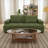 Boneless 93" Upholstered Square Arm Deep Seating Sleeper Sofa-995146182