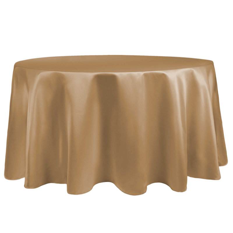 Nappe ronde Red Barrel Studio®, 10, 90 po x 90 po, Or victorien