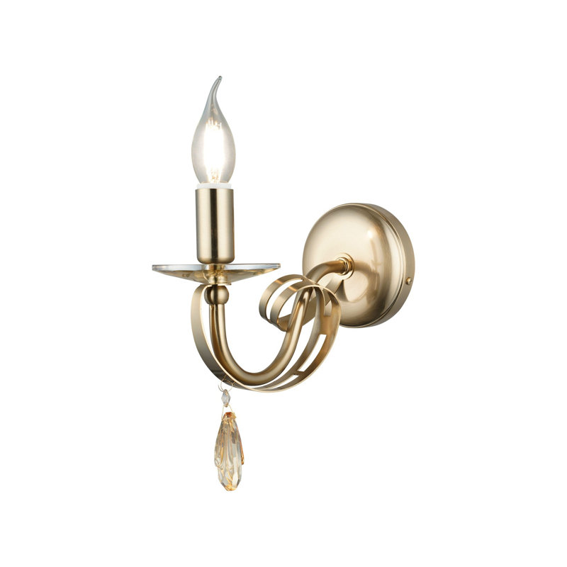 Lampe murale Antiquation, corps en métal, 9,5 x 9,5 x 1,4 pouces | 24,0 cm de hauteur, douille E14 (40 W maximum) | Conception élégante pour le salon et la chambre à coucher, IP20, solution d'éclairage élégante et durable
