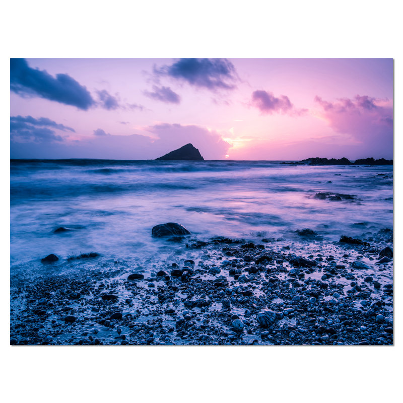 « slow motion ondulations on rocky beach », impression, H 20 po x l 20 po x P 1 po, Toile tendue