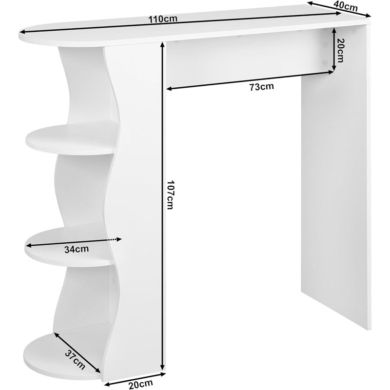 Noelya Dining Table, White
