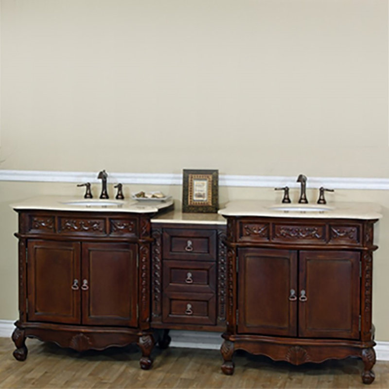 Ensemble de meuble-lavabo de salle de bain double 83 po Elbridge