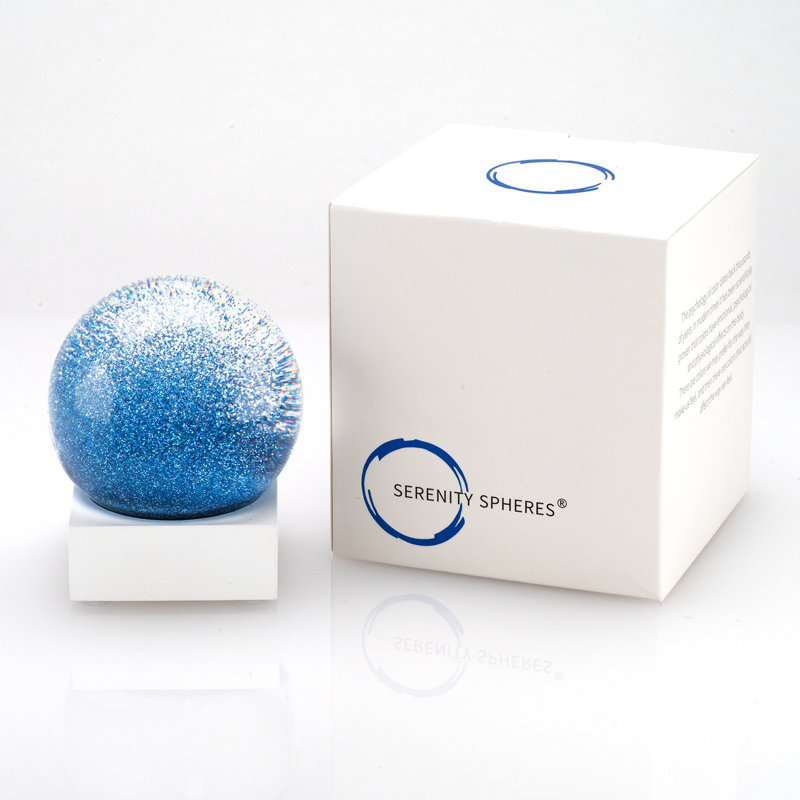 Serenity Sphere, Blue;White