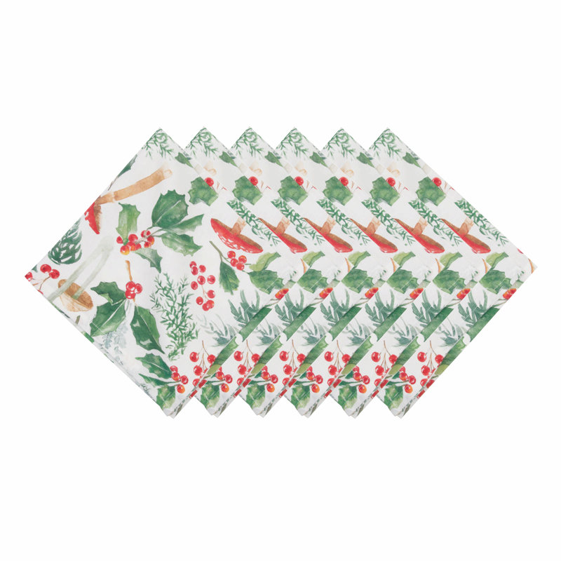 Mushroom Meadow Napkin S/6
