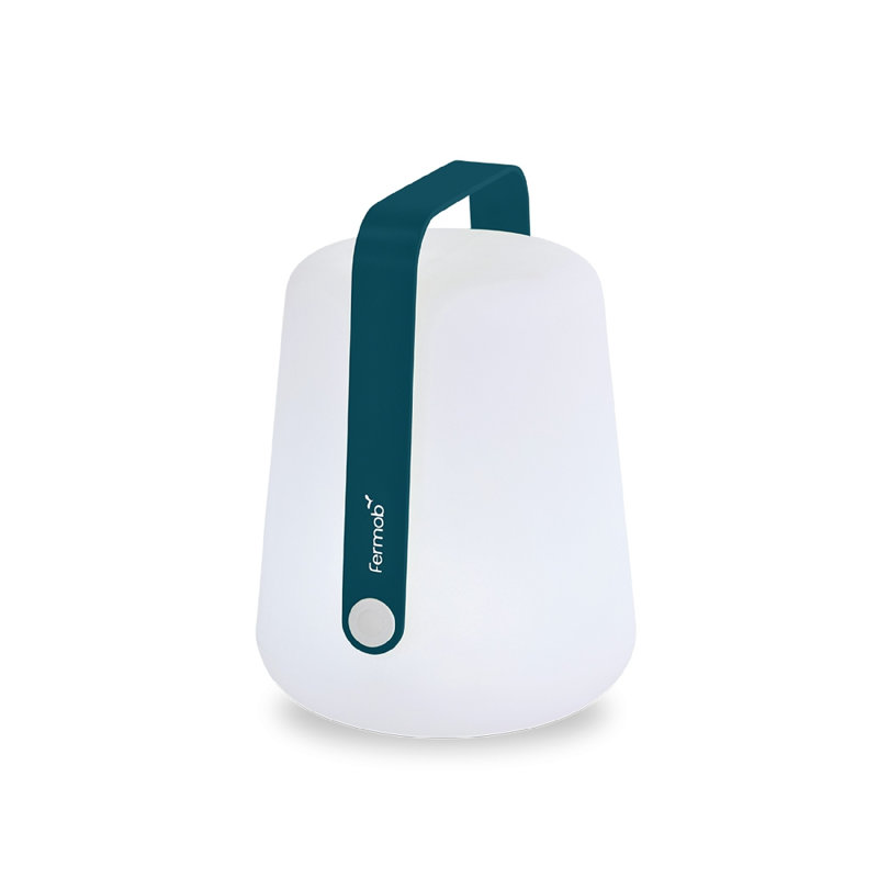 Lampe Balad, Bleu Acapulco, H 10 po x l 7,5 po x P 7,5 po