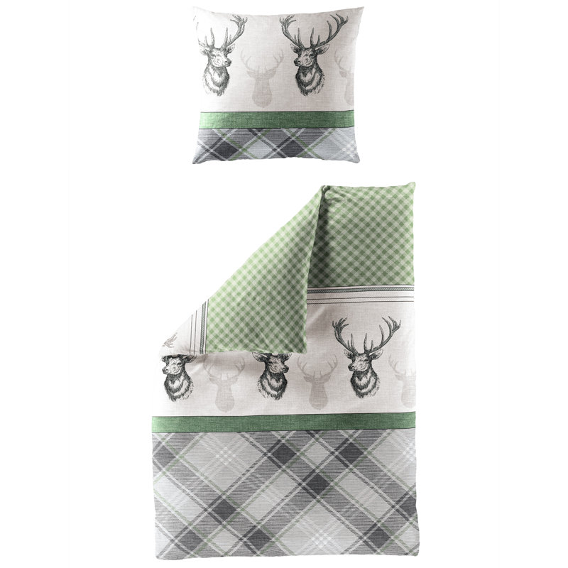 4035 Cotton Animal Print Duvet Cover Set with Pillow Shams Included