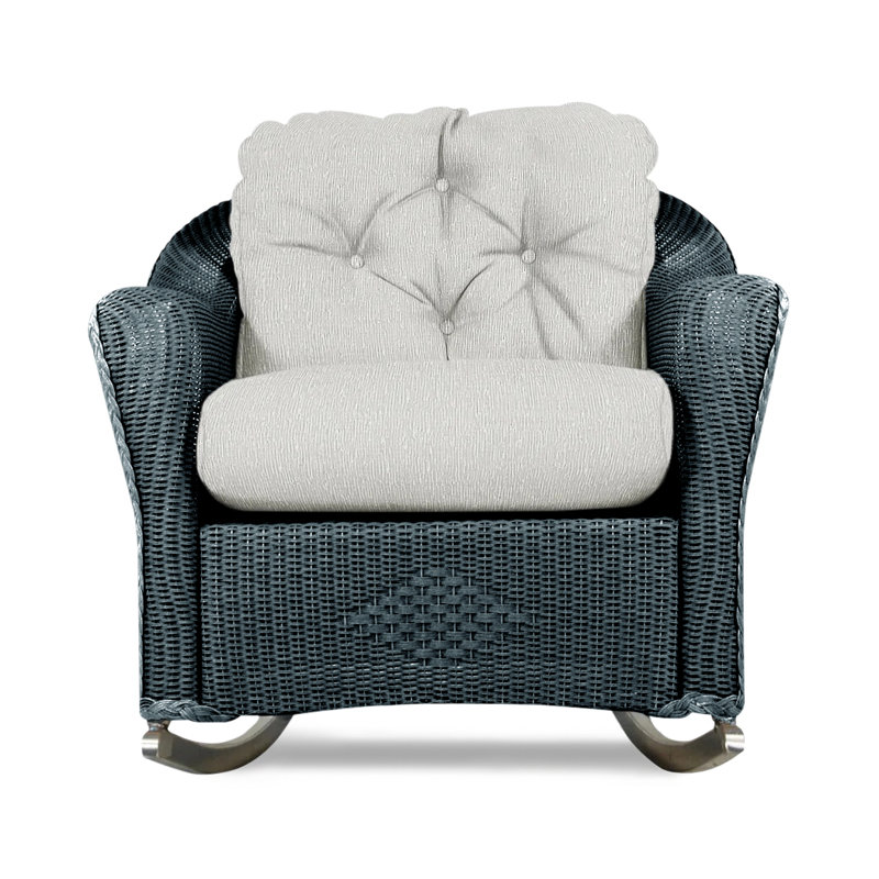 Reflections Outdoor Rocker Chair, Flagship Lapis Sunbrella®, Denim Blue