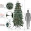 Washington Frasier Slim 9' Green Fir Artificial Christmas Tree with 900 Clear Lights