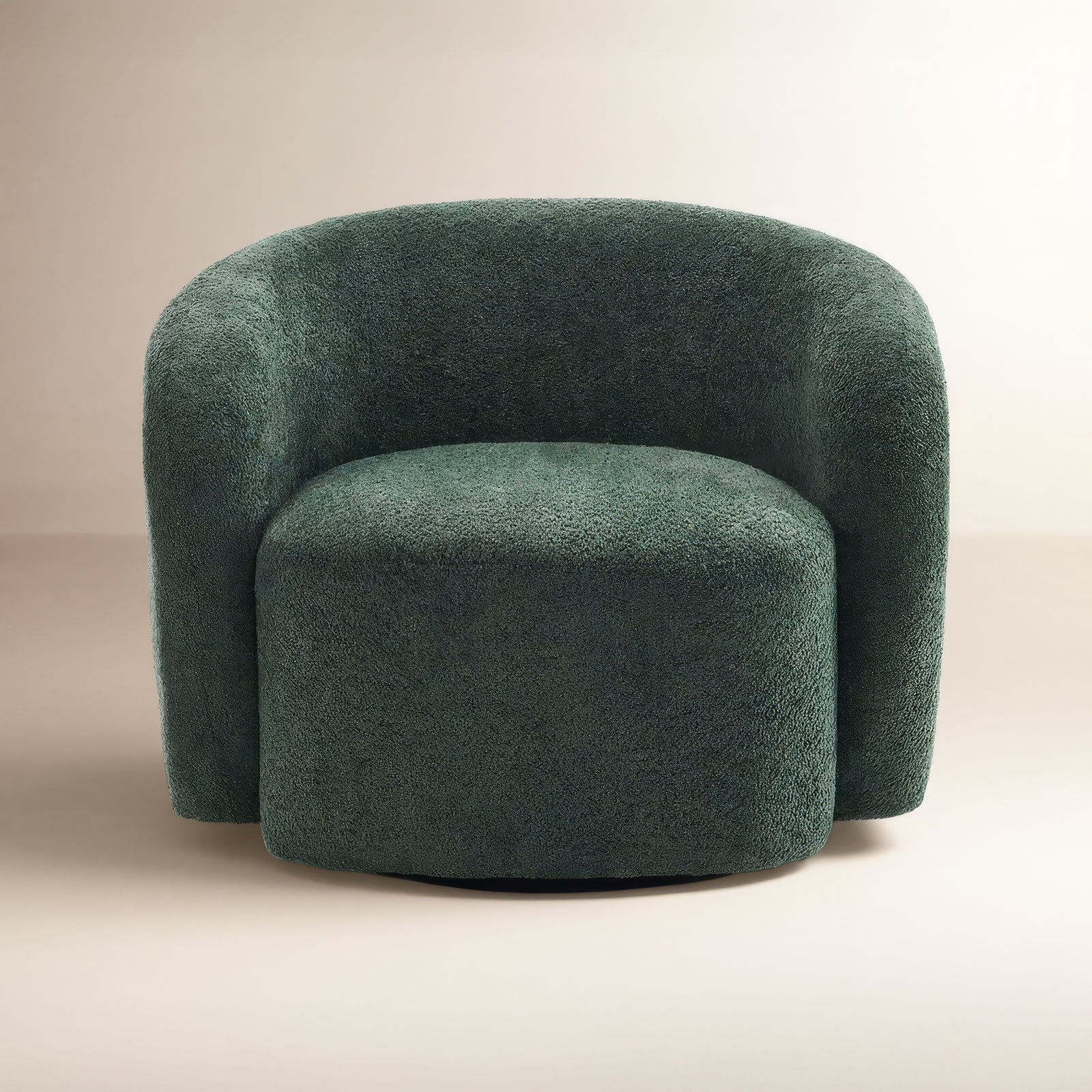 Munehito Swivel Barrel Chair, Green