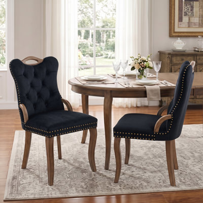Upholstered Dining Chairs with Tufted