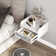 Wenlock Wall Mounted Nightstand 1 Drawer with Crystal Inlay