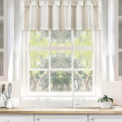 Akhill Striped Tailored Window Valance