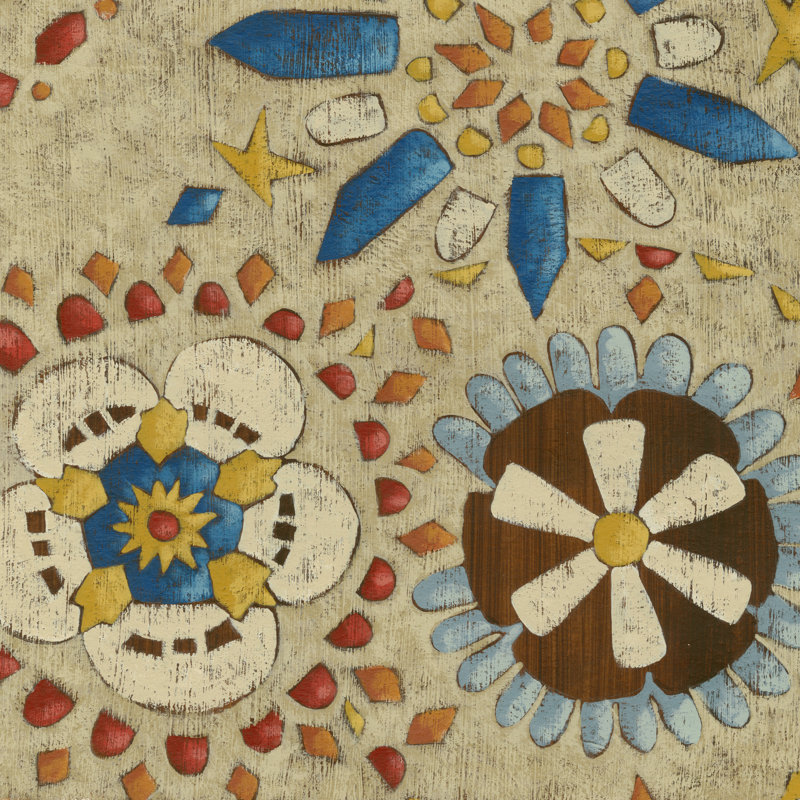 Rustic Mosaic IV by Chariklia Zarris - Wrapped Canvas Art Prints, 30cm H x 30cm W x 3.8cm D