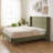 Janine Corduroy Upholstered Wingback Bed with Slat Kit and Solid and Manufactured Wood Frame-749801280-749801293