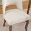 Ensemble de 2 chaises de salle à manger en bois rembourrées en tissu-310944519