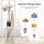 Solid Wood Freestanding 12 - Hook Coat Rack-105786002