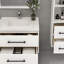 Victoria Wall-Mounted Vanity with Reinforced Acrylic Sink & Rack-98932830