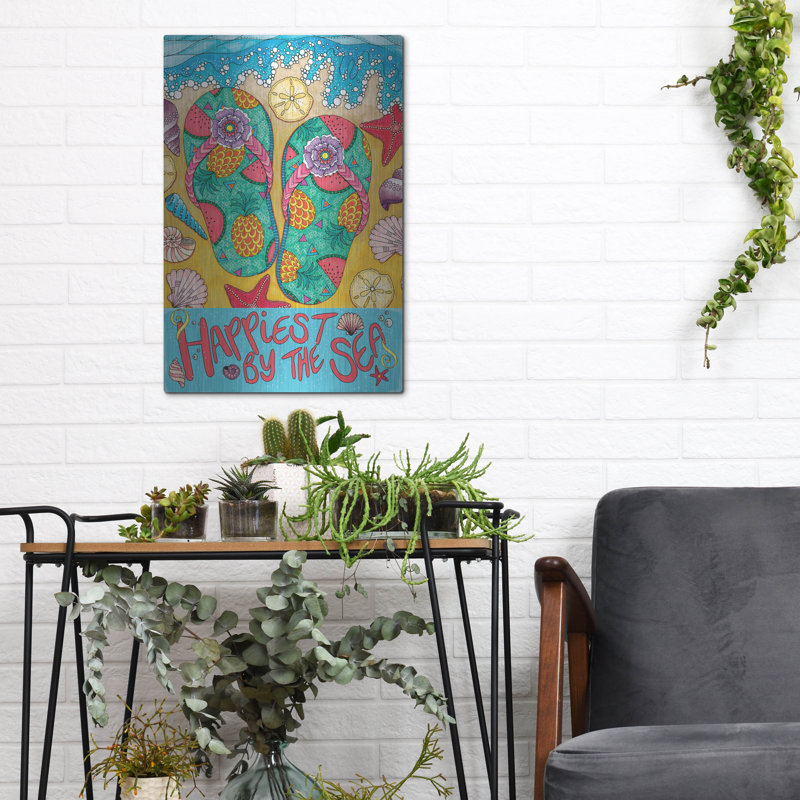 Art mural en métal Rosecliff Heights, H 16 po x l 12 po