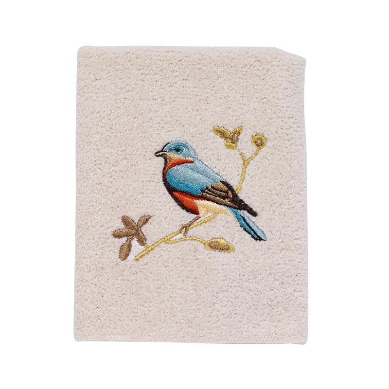 Gilded Birds Waffle Washcloth