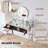 33.9" Mirrored Makeup Vanity Desk With Mirror And Lights, Mirrored Console Vanity Table With 2 Big Drawers & Open Shelf, Dressing Table With Charging Station For Bedroom