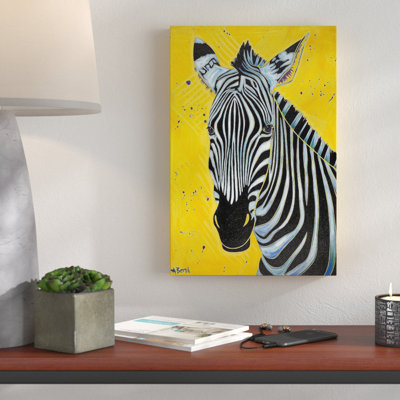 « zèbre », reproduction sur toile