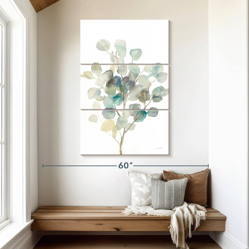 Harnek Eucalyptus White I, 50" H x 32" W