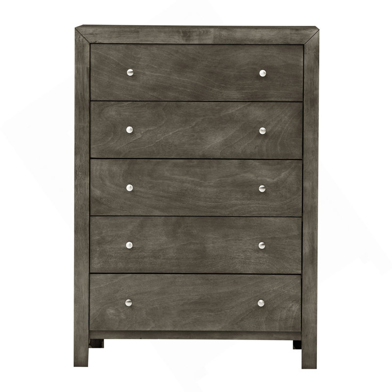 Elegant Transitional Storage Chest In Gray