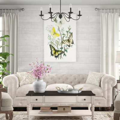 «British Butterflies II», peinture sur toile